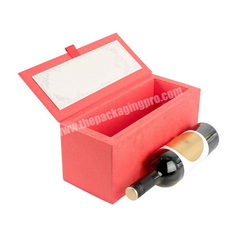 Factory Wholesale Cardboard Liquor Bottle Wine Box Custom Gift Boxes Packaging