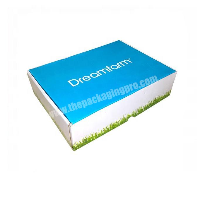 personalize Free Stocked Sample Custom Shipping Paper Packaging Box For Blanket