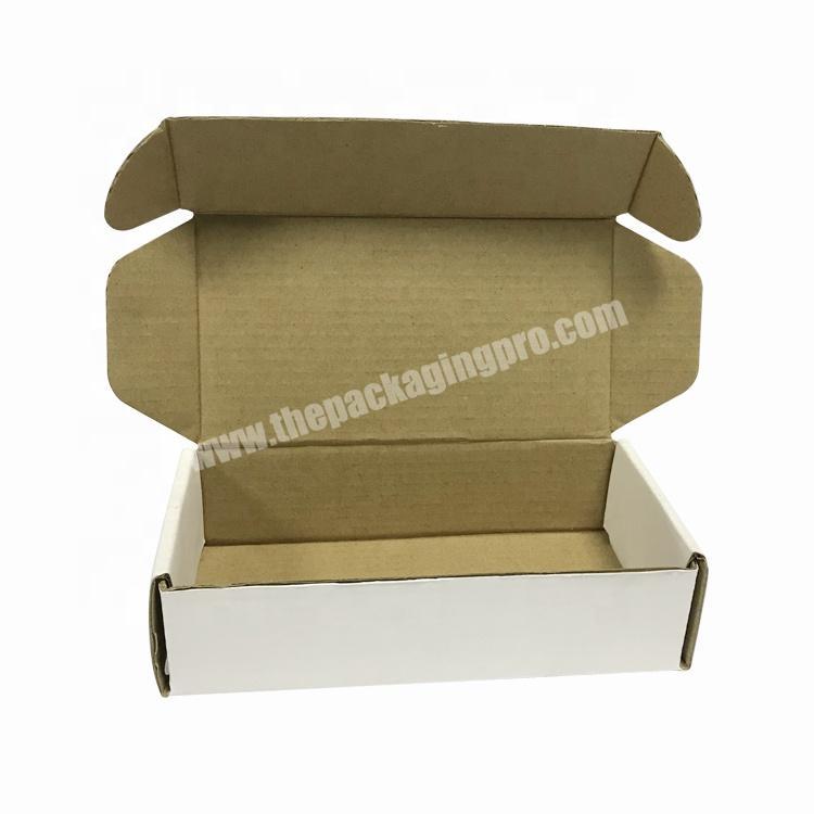 Guangzhou Wholesale Factory Price Custom Corrugated Paper Box White Recycled Colored shipping cloth boxes with logo