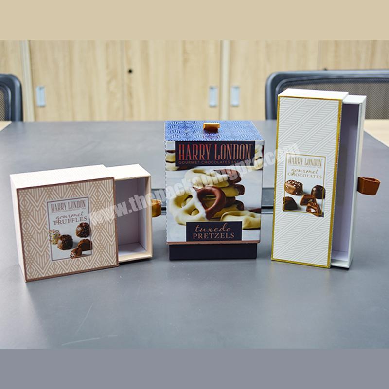 custom High Quality Custom Cardboard Drawer Birthday Valentines Day Candy Chocolate Cover Packaging Box 