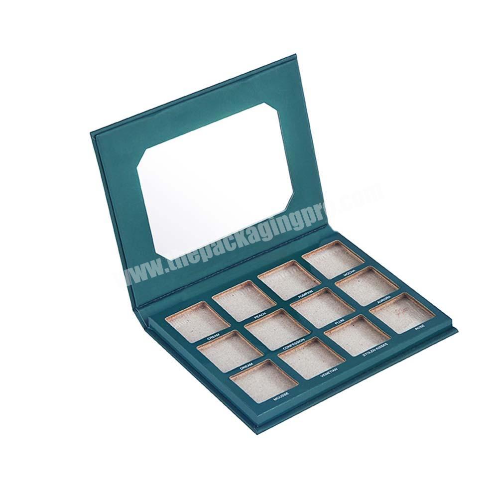 High Quality Custom Printed Luxury Paper Box Eye Shadow Palettes Cosmetic Box With Mirror