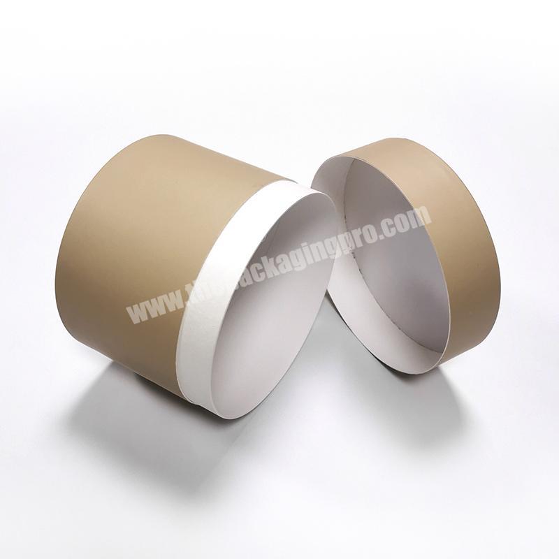 personalize Cardboard kraft Corrugated Paper cylinder Packaging Boxes Round Tube Gift Box