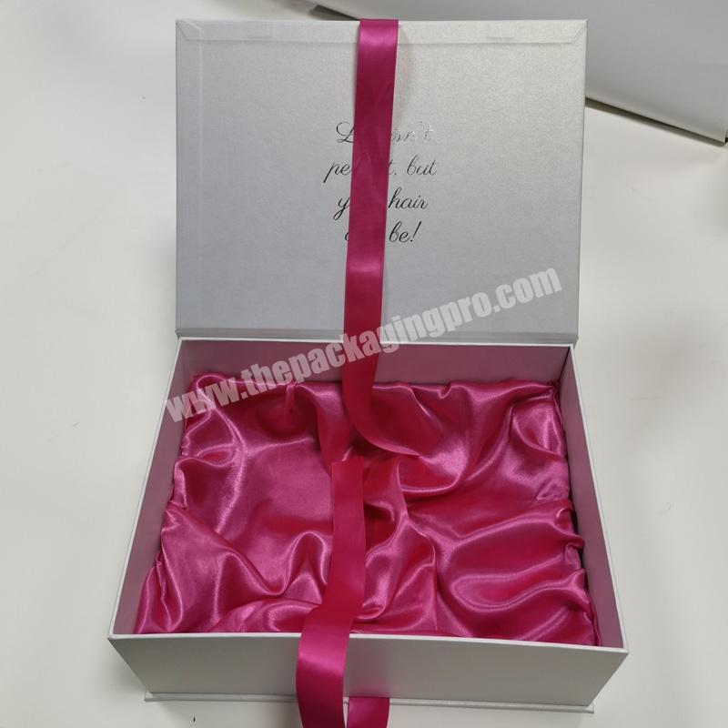 High Quality Hand Made Beautiful wedding box Customized Luxury Packaging color Cardboard Magnetic Closure Gift packing Box factory