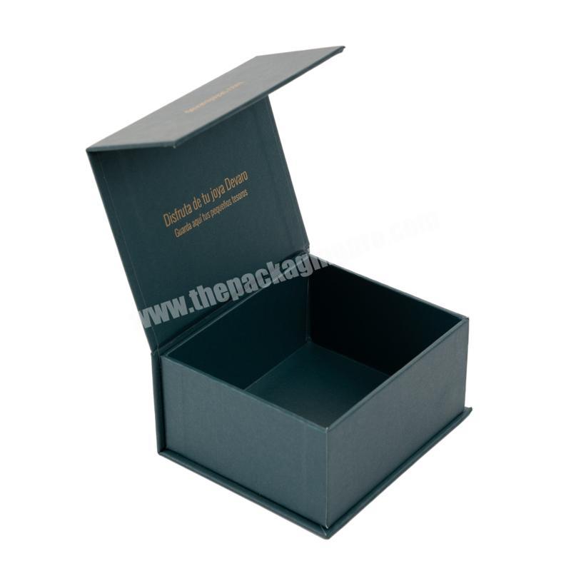 Custom design color printed magnetic paper cardboard earring jewellery packaging box with logo