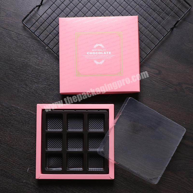 personalize High quality custom square chocolate box packaging