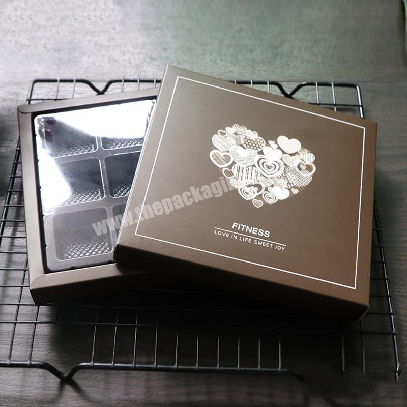 custom High quality custom square chocolate box packaging 