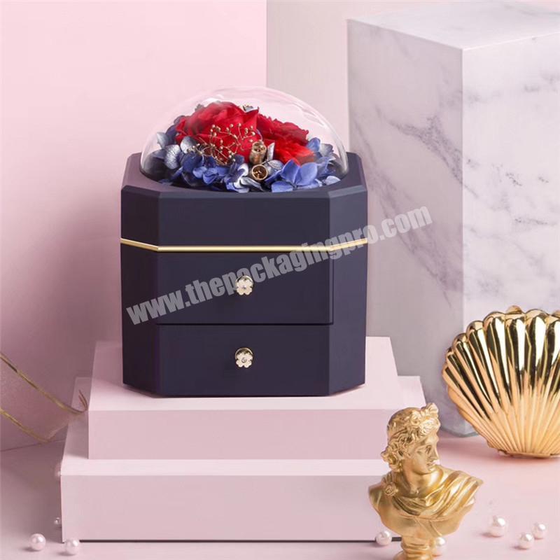 Hot Sale Custom Women Girls Earrings Ear Stud Box Portable Jewelry Storage Case Small Travel Jewelry Boxes