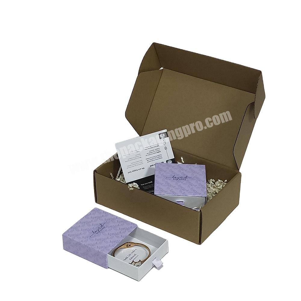Jewelry Packaging 'Jewerly' Shipping Custom Mail Box With Logo