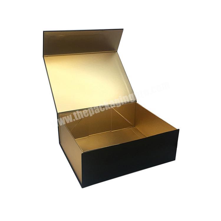 KINSUN Cheap OEM factory made cheap price custom luxury gift black magnetic box with LOGO