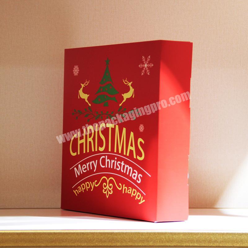 KINSUN Custom Free Design Gift Boxes Lids Black Luxury Square Paper Kraft Large Christmas Cardboard Decorated Box With Lid