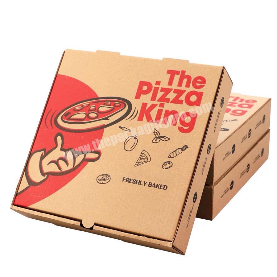 KINSUN Free sample kraft corrugated octangle shape pizza packaging paper box with custom logo