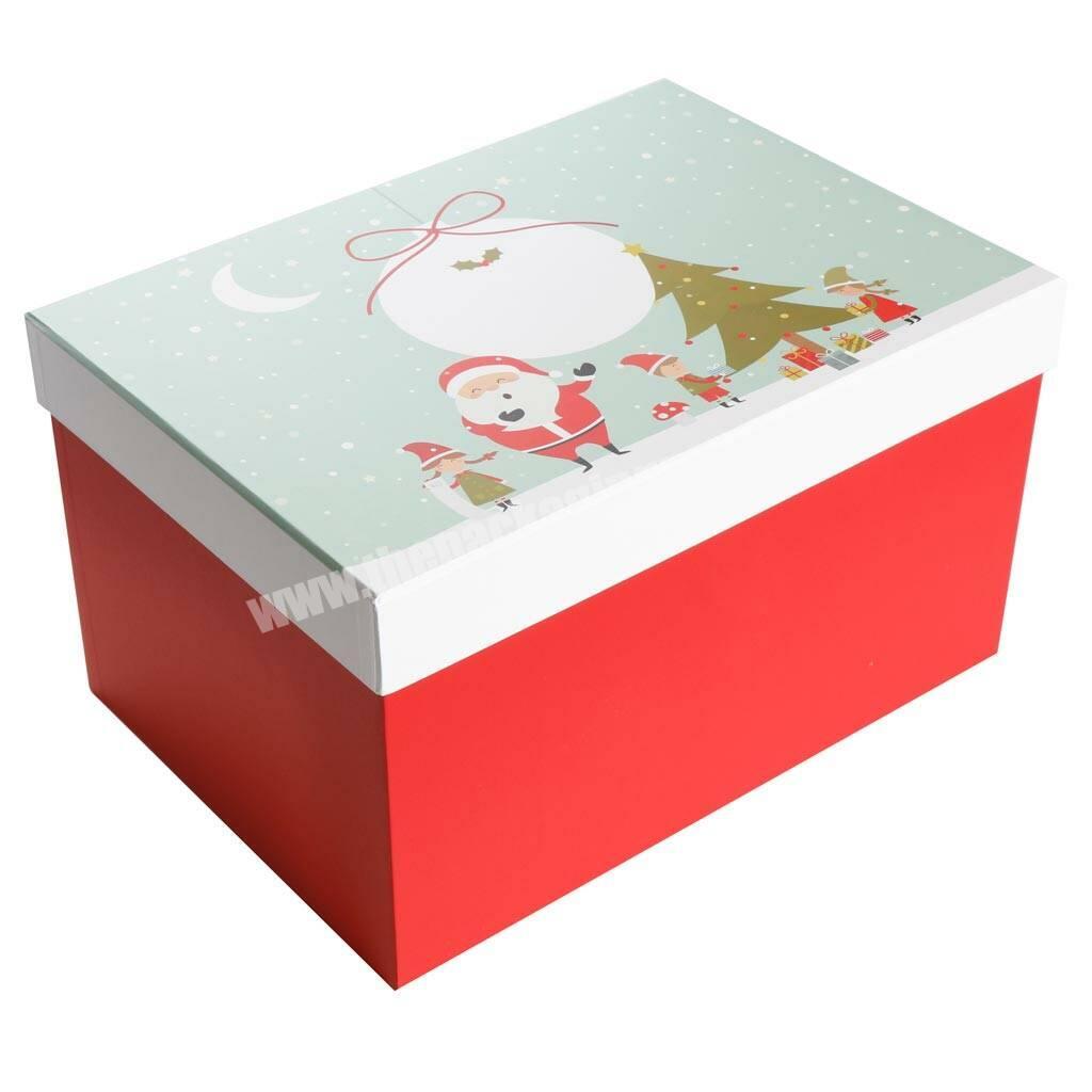 KINSUN Manufacturer Wholesale Cheap hot sale Color Cardboard Paper christmas gift box