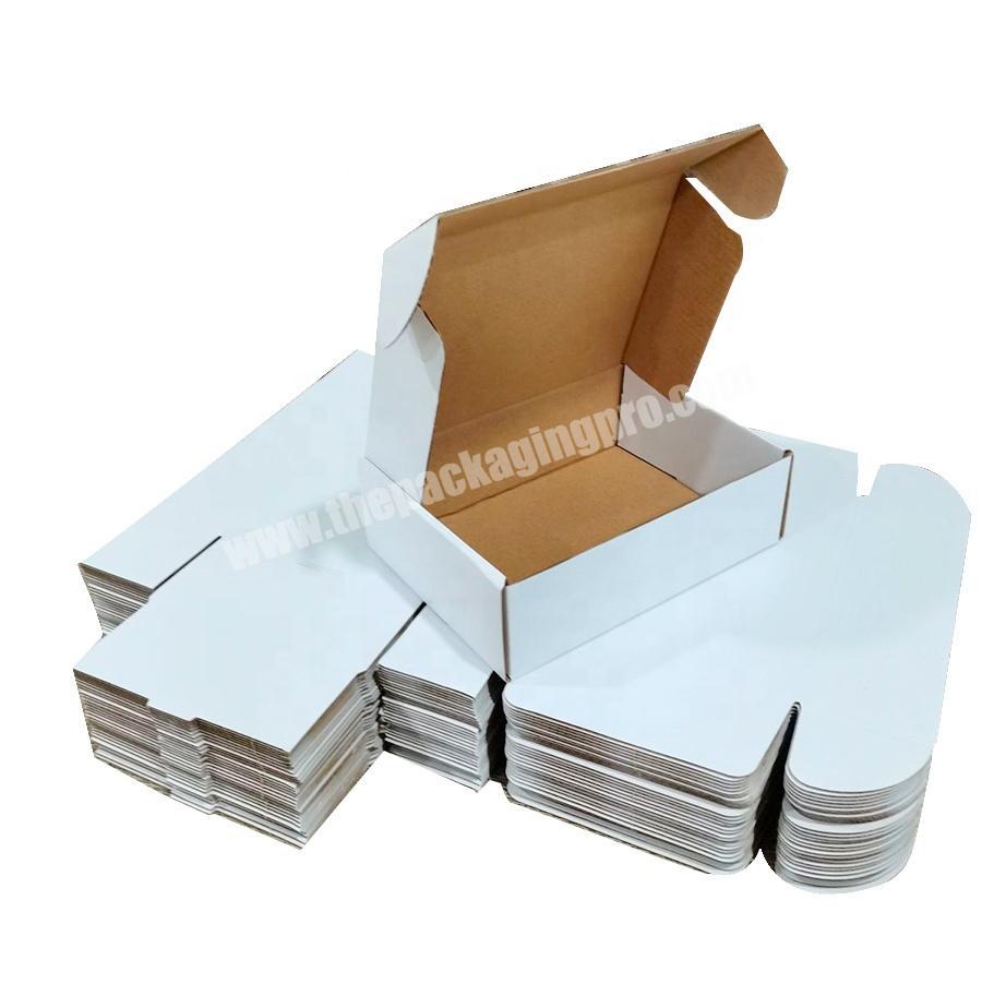 KinSun Crush Proof White Shipping Box Mailer White Kraft Corrugated Cardboard Mailer Gift Box for Small Business Packaging