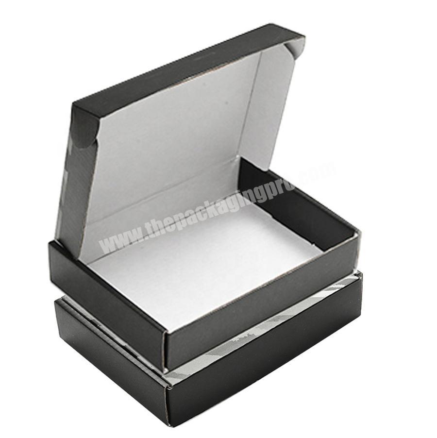 KinSun  Customized Recycled Black Paper Box Mailer Shipping Paper Box Printing Popular Foldable Paper Box