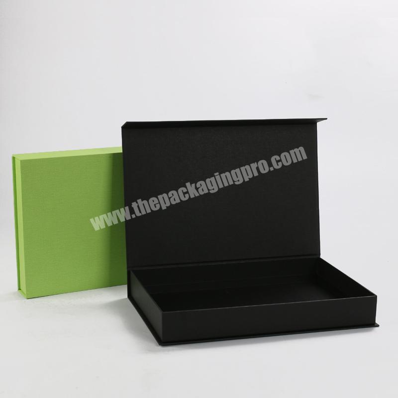 KinSun Empty Magnetic flip book style gift box Customized gift festival packaging box Customized color wedding gift box