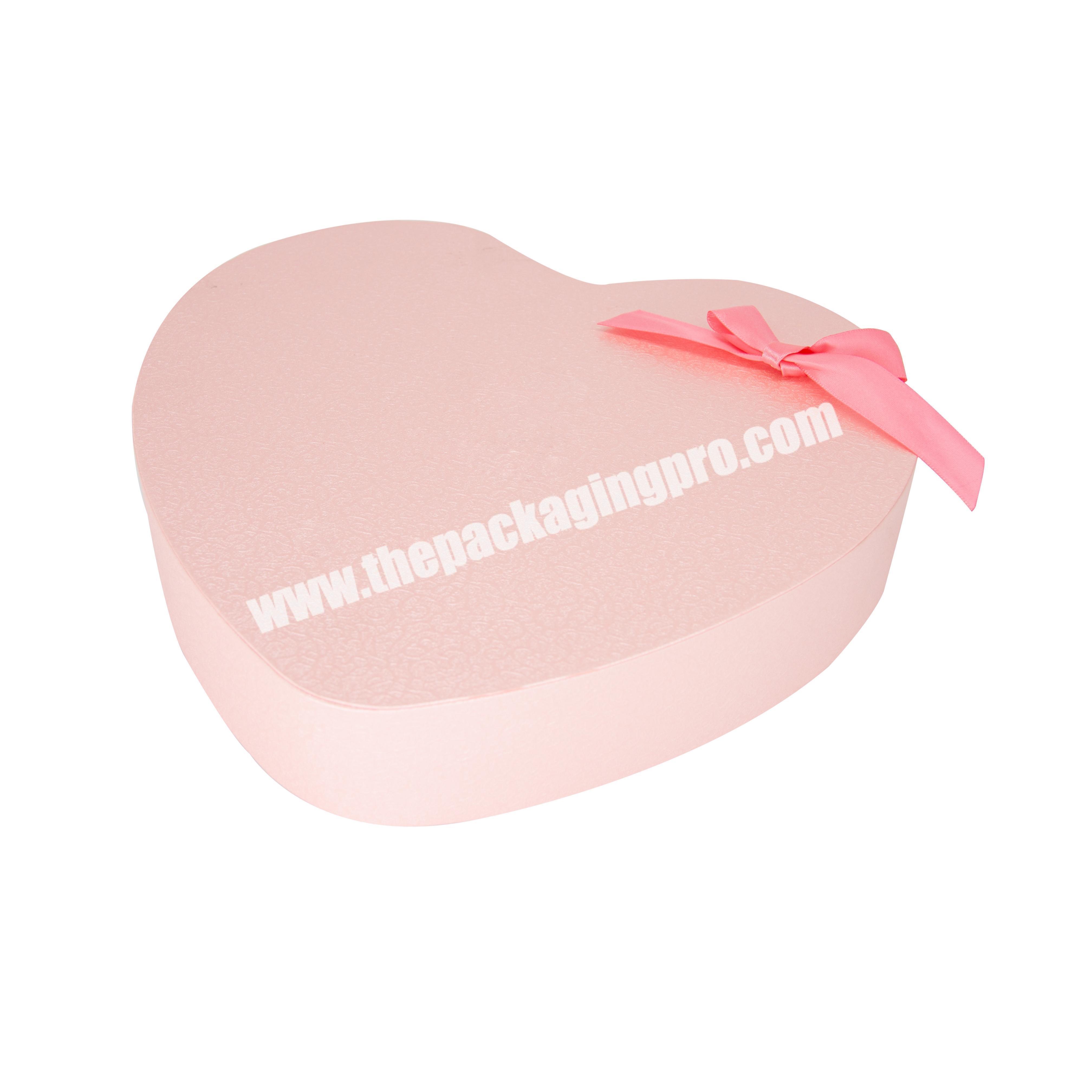 Logo Printed Full Color Printing Heart Shape Gift Boxes With Lids Cardboard Packaging Custom Paper Gift Box
