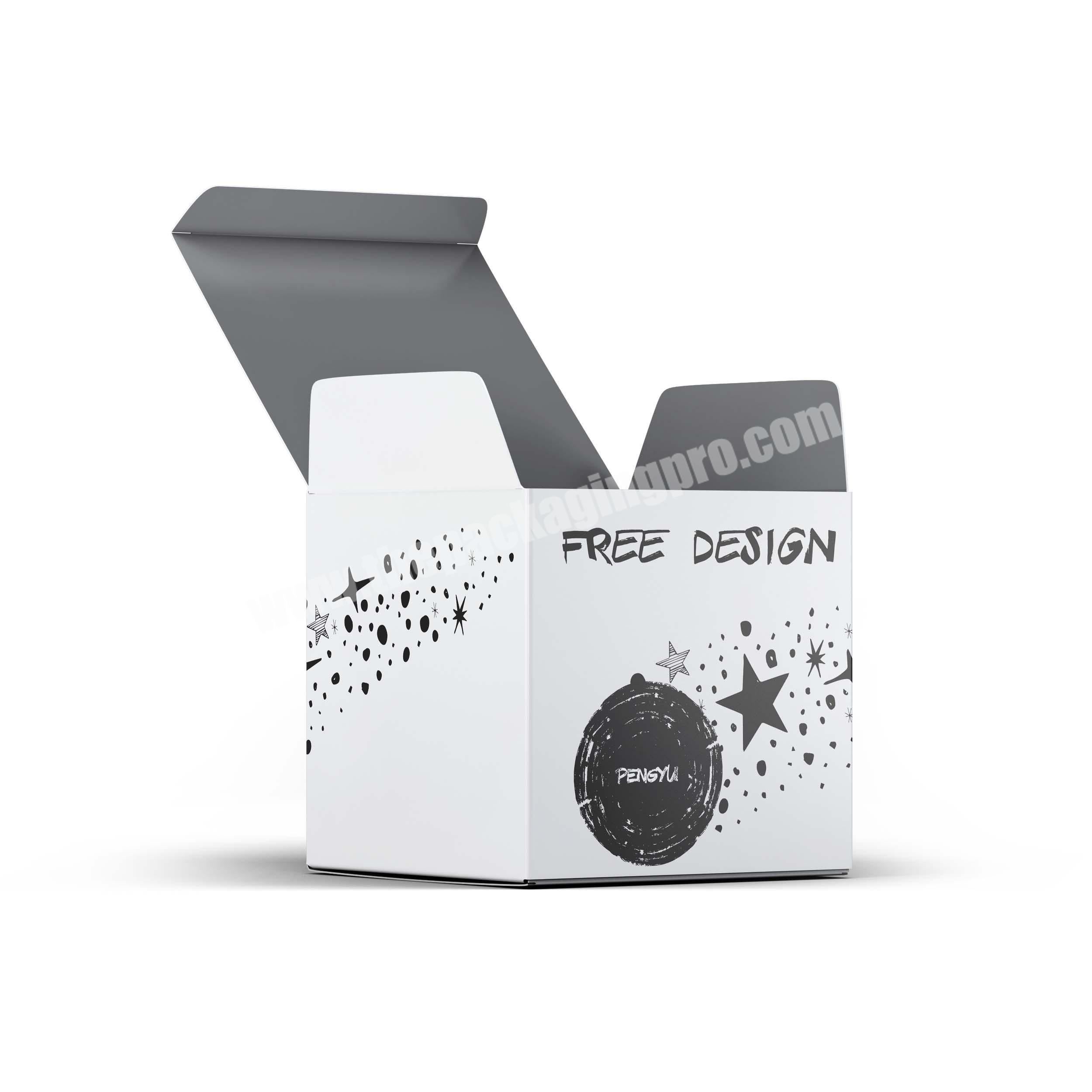 Low Moq Eco Biodegradable White Cardboard Box Product Plain White Paper Box Small White Box Packaging