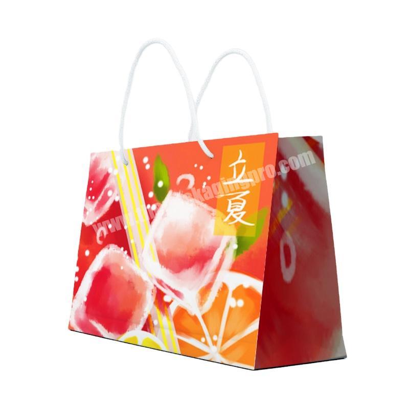 Luxury Custom Logo Printed Full color printing Gift Customized Shopping Packaging Paper Bags