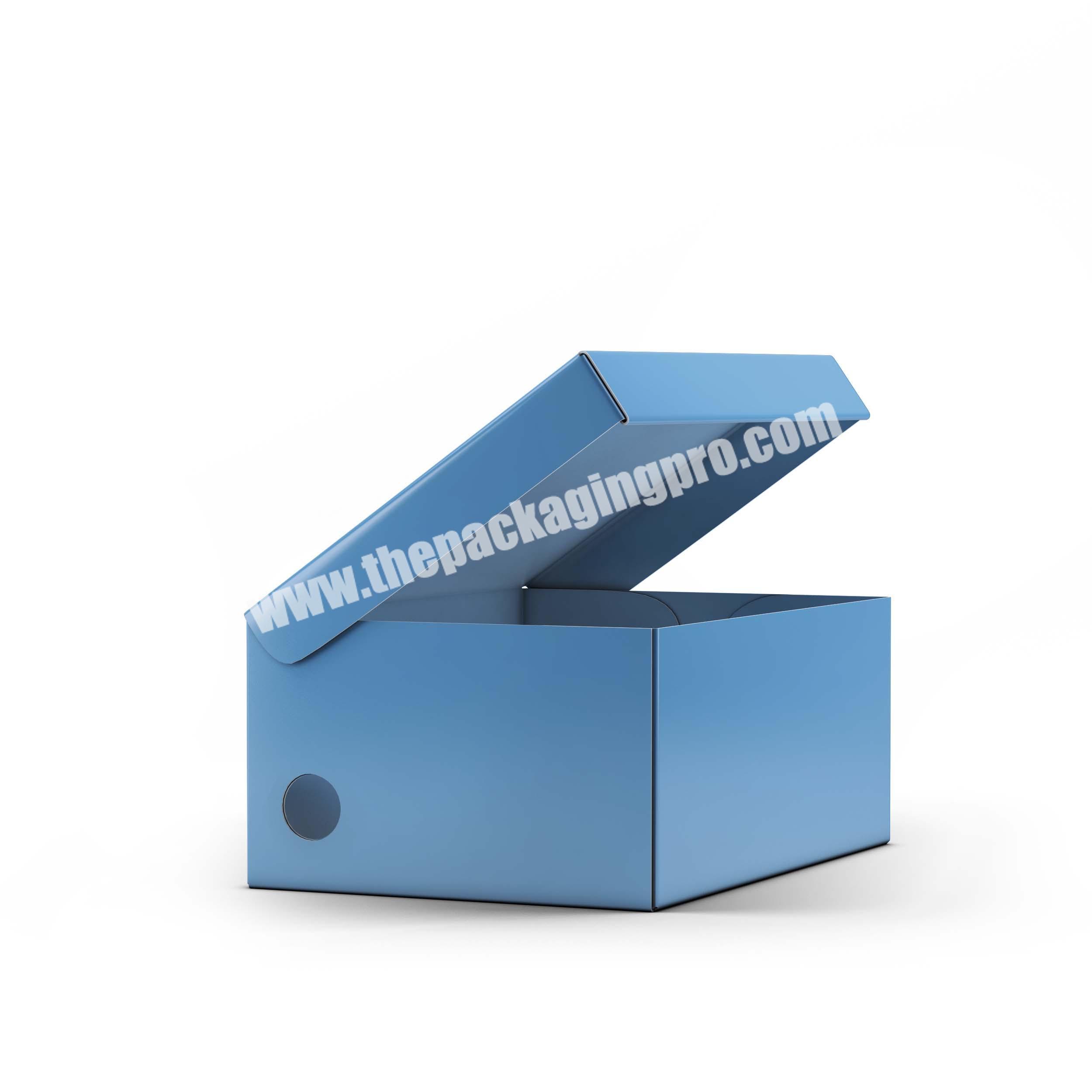 Luxury custom logo cardboard shoe box matte lamination corrugated shipping shoes boxes