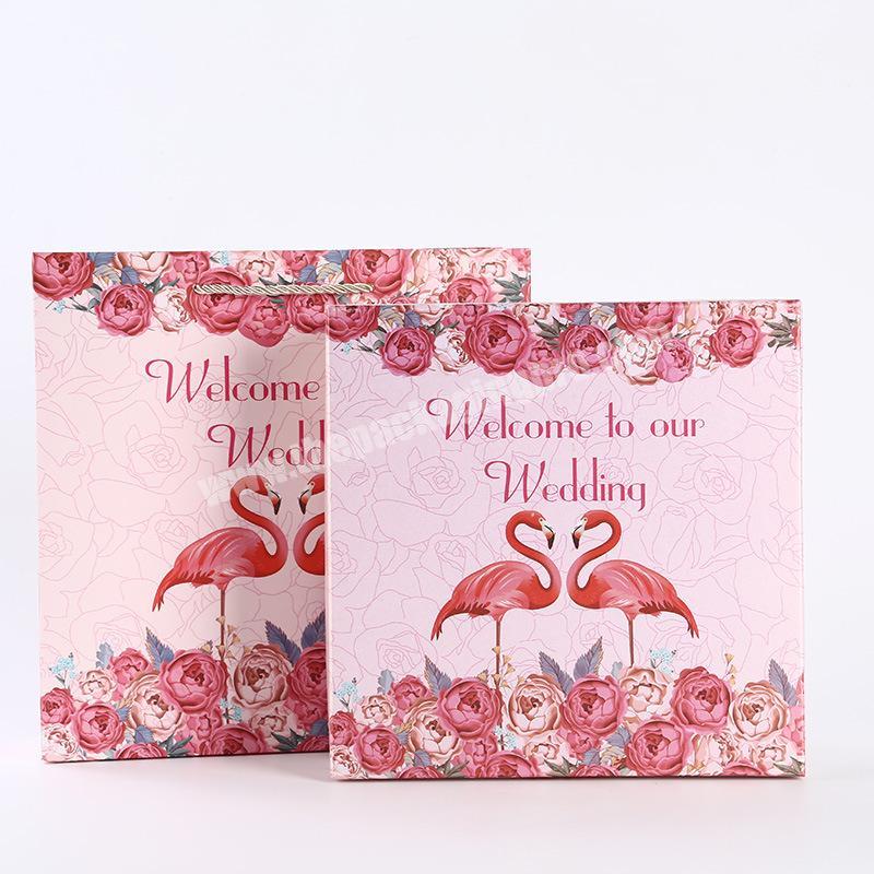 Luxury flamingo series gift boxes for weddings
