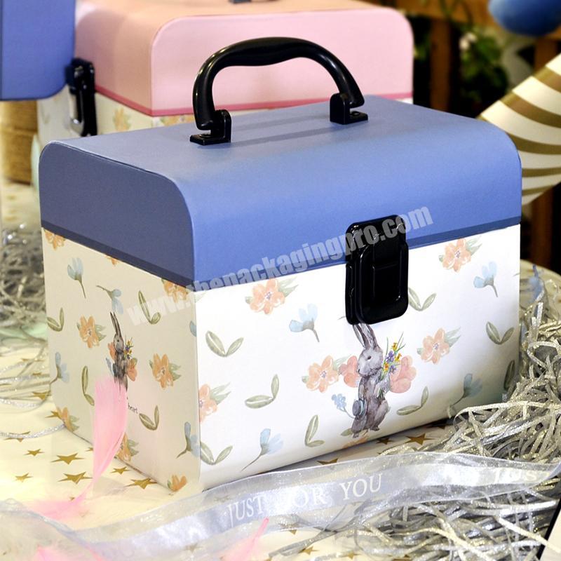 good quality snack packaging boxes custom flip top portable gift box exquisite cosmetic boxes for girls