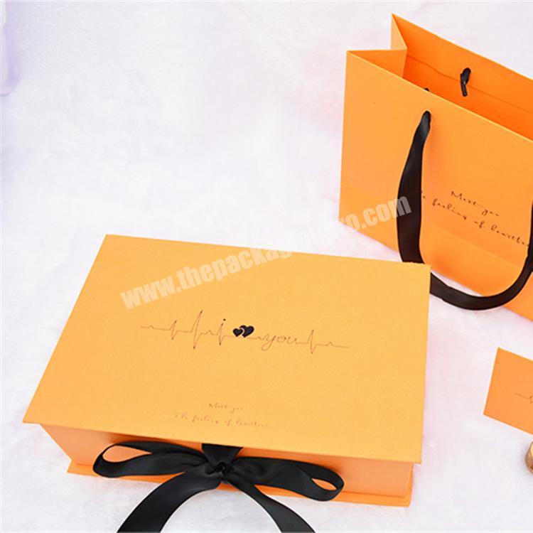 Magnetic Luxury Gift Clothes Box Packaging Paper Boxes Custom Logo for Clothes