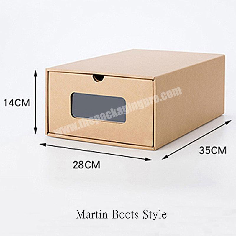 Men's Shoes Sneaker Packaging Paper Storage Container Tidy Display Shoe Storage Box