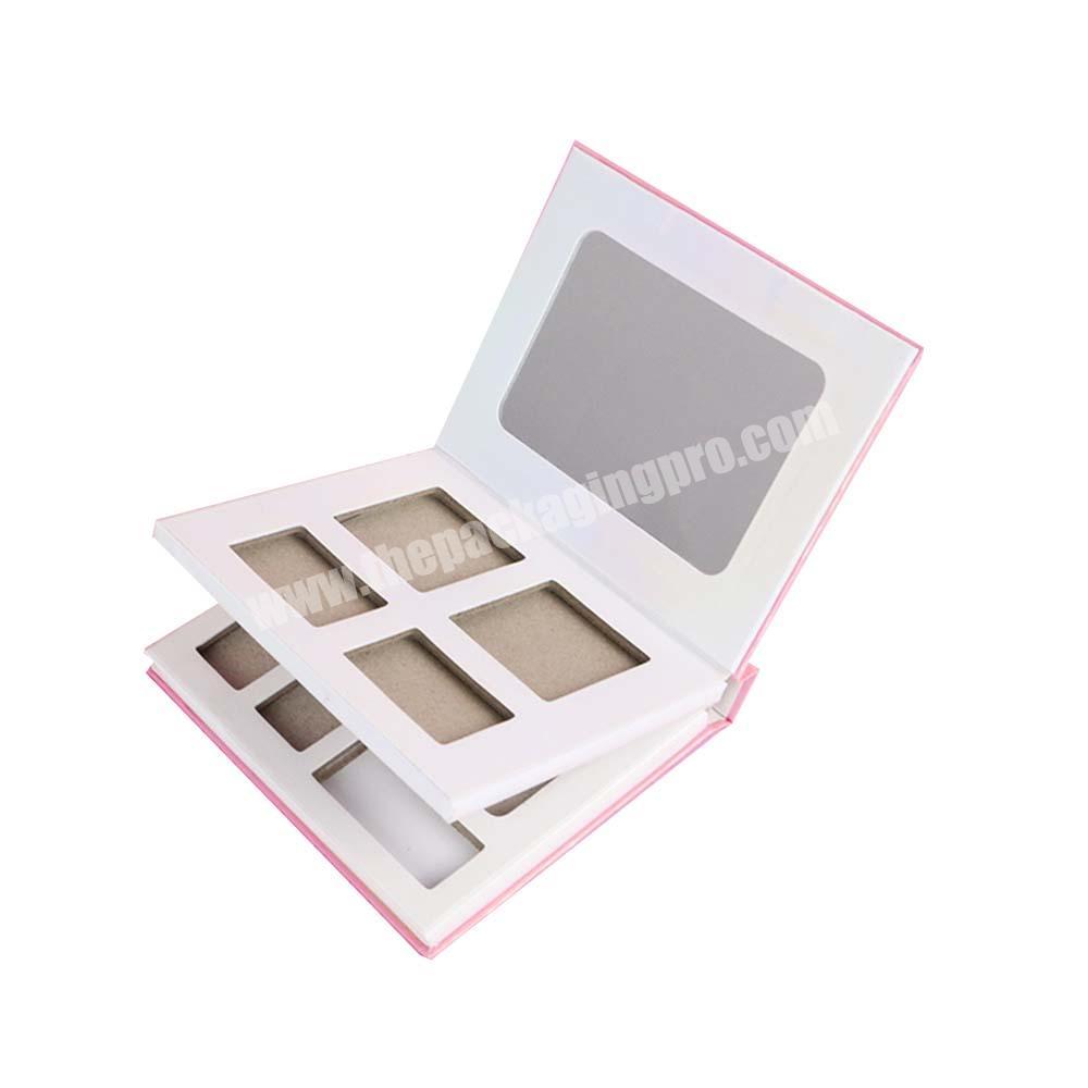 Nail Polish Oil Vanity Case Cosmetic Packaging Box Beauty Bag Eye Shadow With Mirror