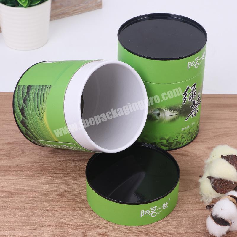 Osmo Custom Eco Friendly Recycled Round Paper Boxes Cylinder Coffee Paper Tube Box Kraft Tea Paper Tube Packaging