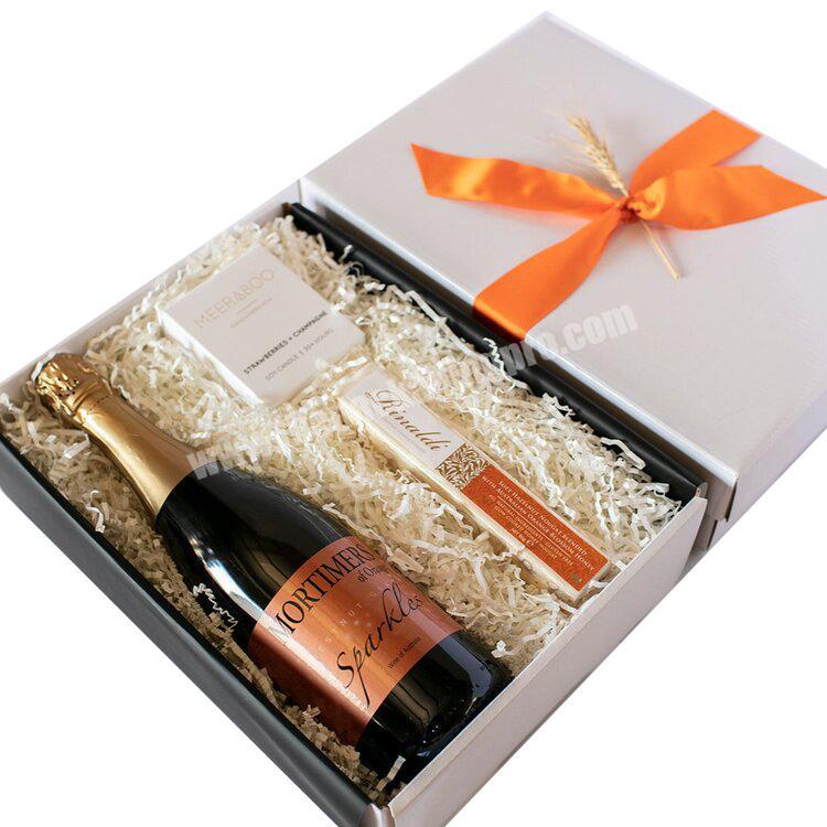 Osmo Custom Luxury Champagne Gift Boxes Recyclable Kraft Paper Packaging Wine Whisky Bottle Packaging Boxes