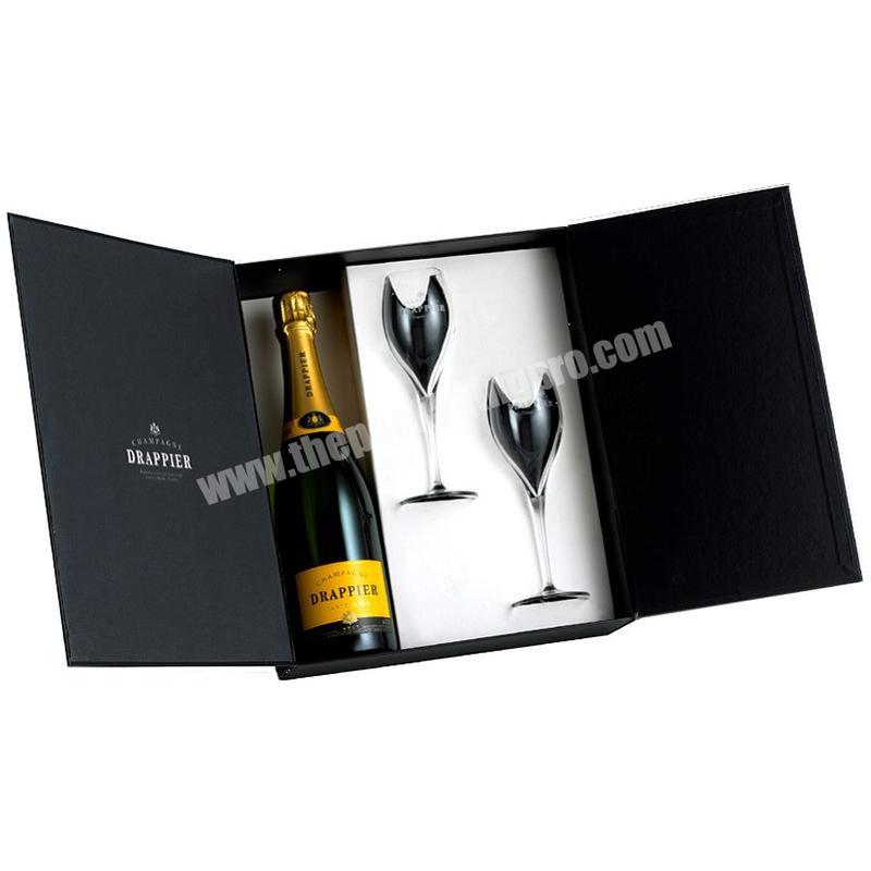 personalize Osmo Custom Luxury Whisky Gift Boxes Recyclable Kraft Paper Packaging Wine Champagne Bottle Packaging Boxes