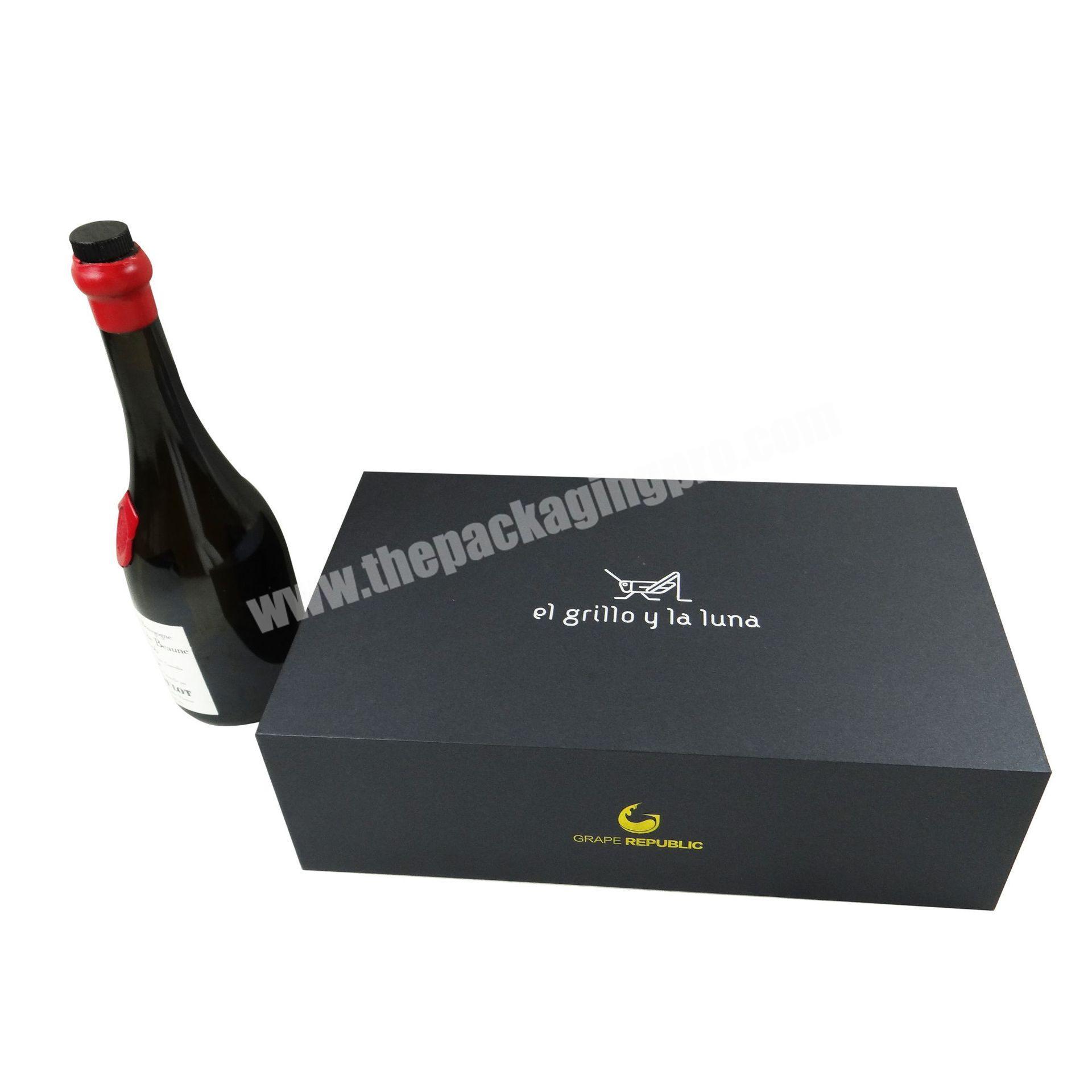 Osmo Customize Luxury Rigid Cardboard Liquor Wine Set Packaging Box Champagne Whisky Red Wine Gift Paper Boxes factory