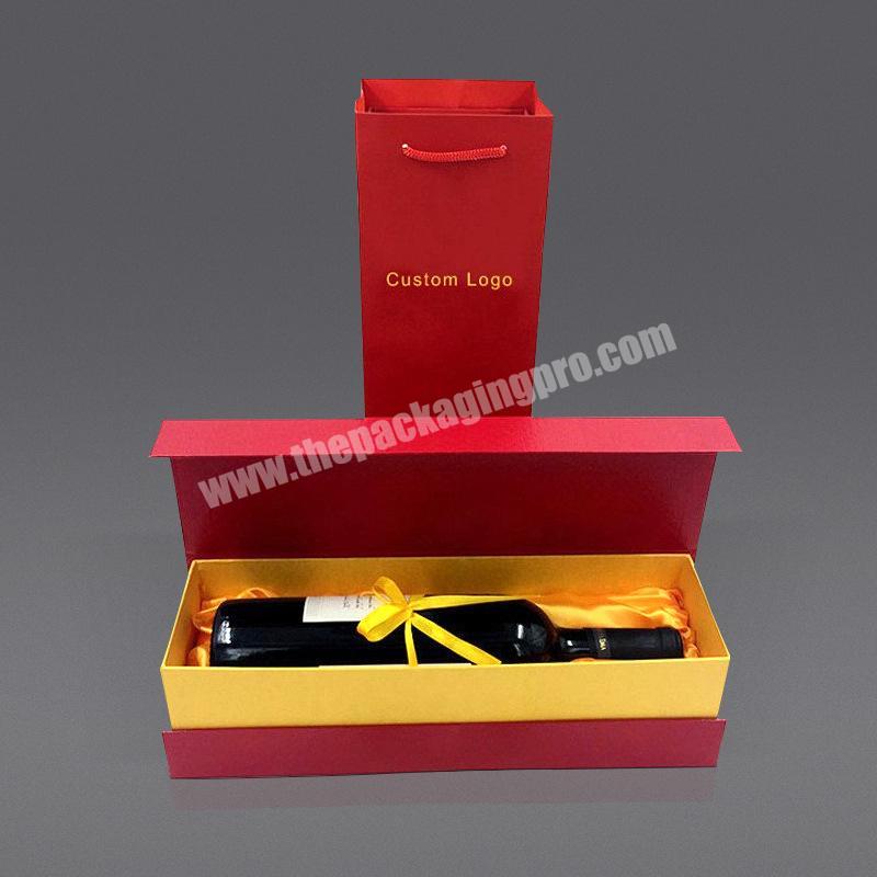 Osmo Customize Luxury Rigid Cardboard Liquor Wine Set Packaging Box Champagne Whisky Red Wine Gift Paper Boxes wholesaler
