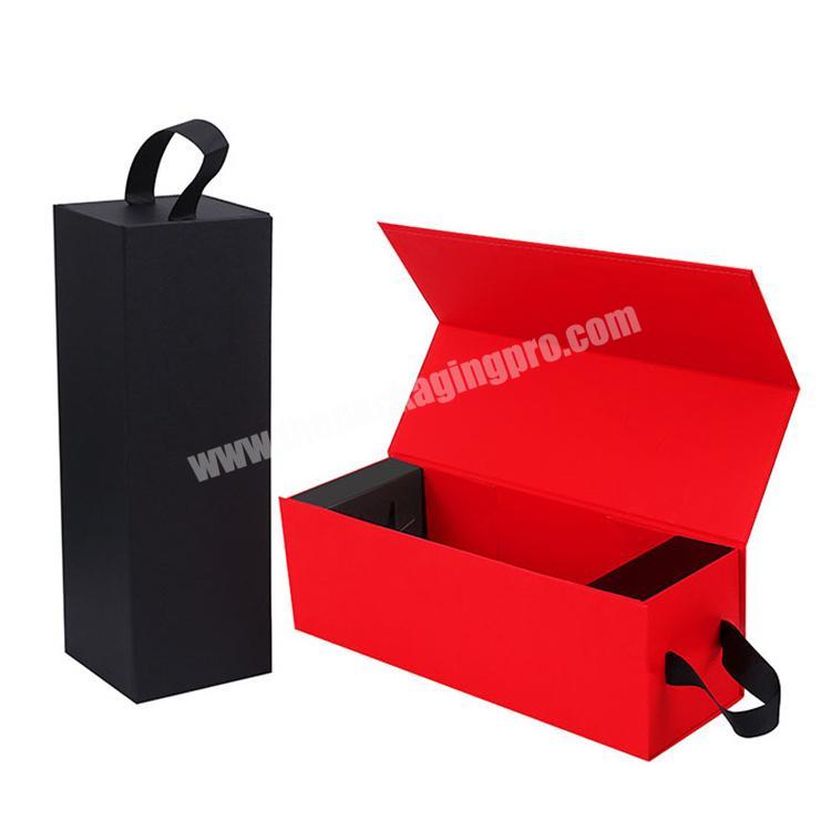 Osmo Luxury Custom Made Rigid Cardboard Paper Champagne Boxes Wine Box Foldable Packaging Box for Whisky Alcohol
