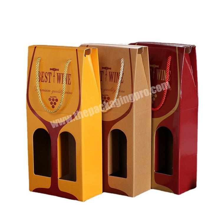 Osmo wholesale custom logo printed empty wine gift box single bottle Champagne WHISKY BRANDY XO paper packaging box