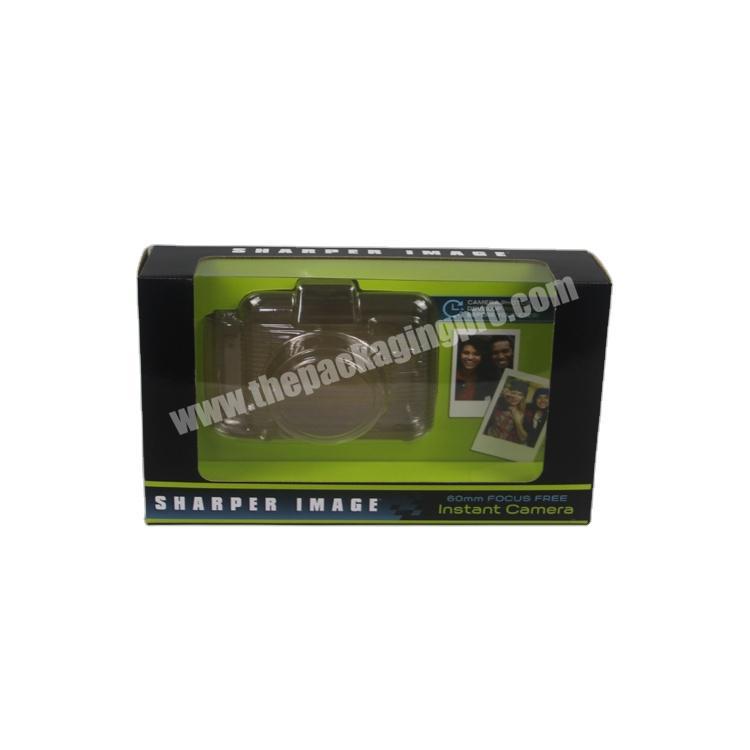 Packing box with window custom toy boxes to display the camera colorful customized