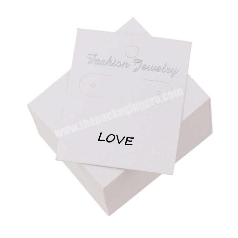 Paper Material and earring Tags, Price Tags Jewelry Packaging & Display Type hang cards