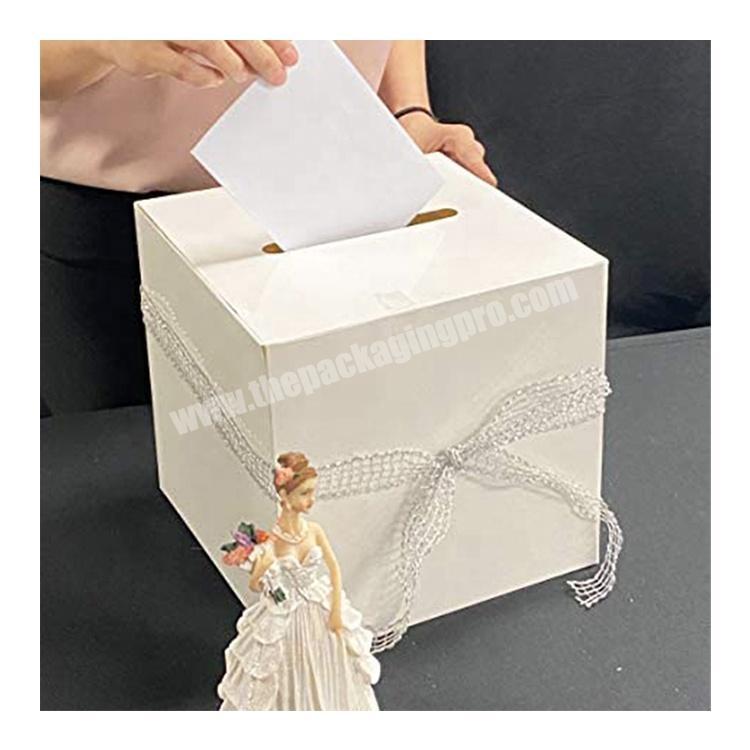 Party gift card  money wedding box decoration charity donation wedding wishing well box big size envelope box