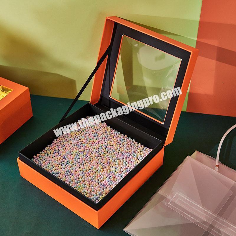 Professional manufacturer Christmas gift box boxes with clear window gift boxes for packaging