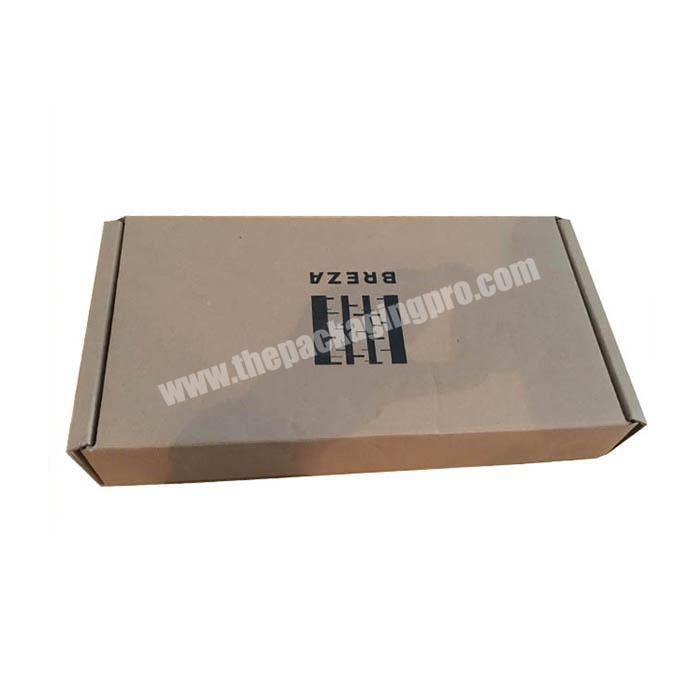 Real factory price custom recycled brown kraft shoe paper box manufacturer