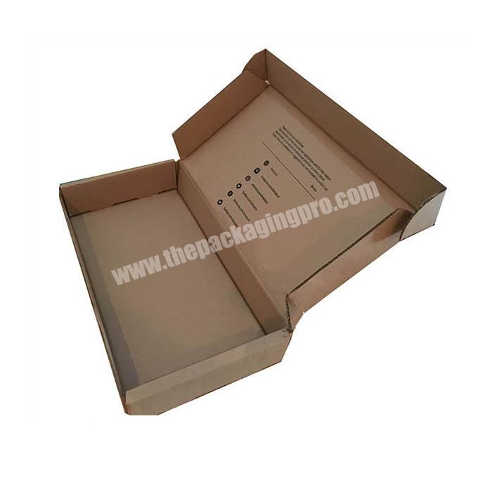 Real factory price custom recycled brown kraft shoe paper box