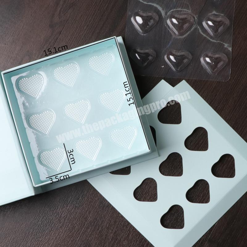Round heart shaped candy packaging box grey board paper box magnetic food gift box for chocolate manufacturer