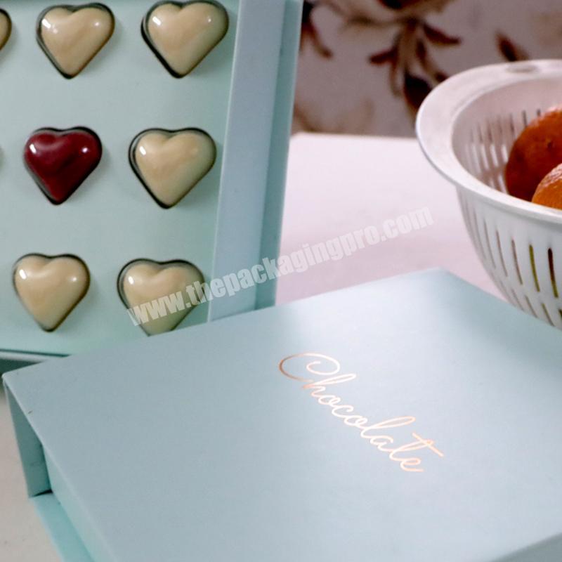 Round heart shaped candy packaging box grey board paper box magnetic food gift box for chocolate wholesaler
