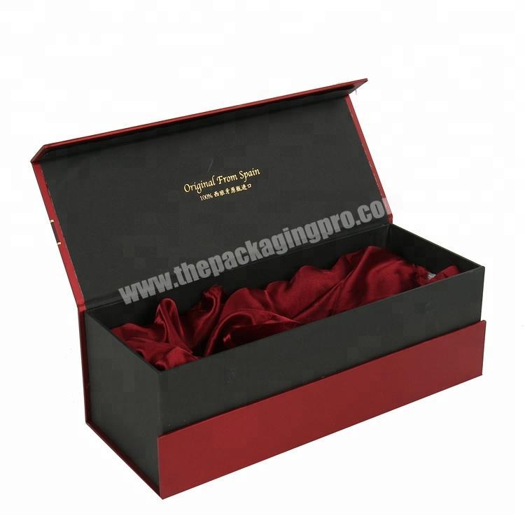 Satin lined wine glass gift boxes wholesale