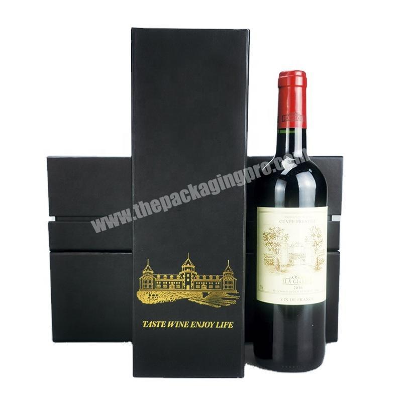 Wholesale 33X11X10.5 Cm Premium Magnet Whisky Box Custom Paper Wine Fold Boxes Packaging
