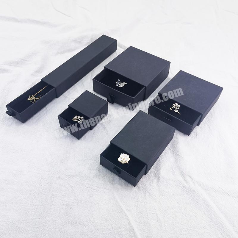 Wholesale Custom Luxury Logo Design Printed Elegant Paper Magnet Box Gift Packaging Drawer Jewelry Set Boxes With Ribbon Handle manufacturer