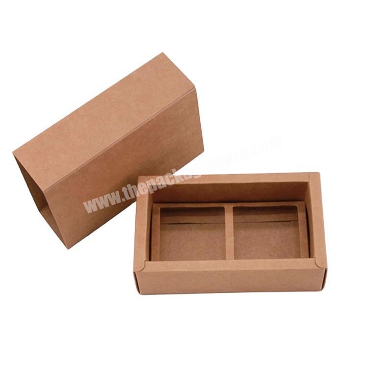 Wholesale Custom Recycled Kraft Black Paper Slide Drawer Gift Packaging Box