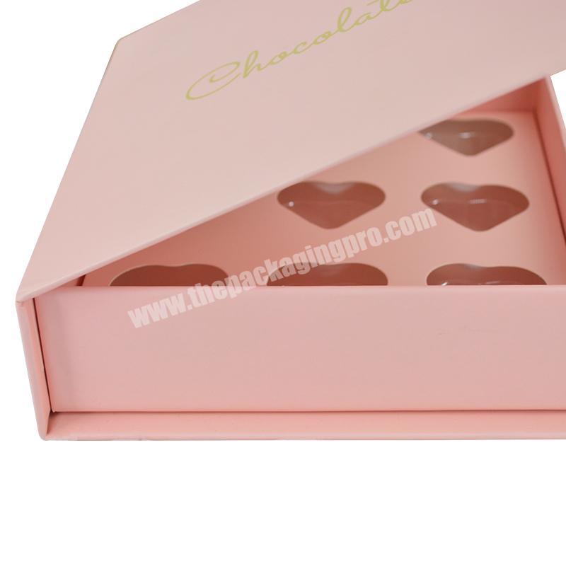 custom Wholesale Customize Logo Packaging Cardboard Paper Square  Chocolate Candy Luxury  Unique Box With Gold Foil stamping Logo 