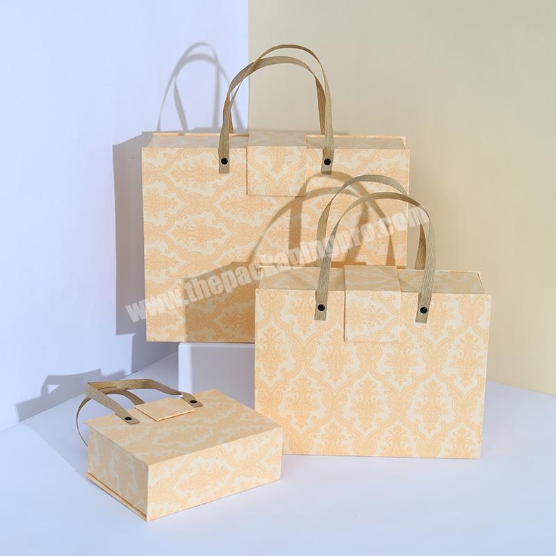 Wholesale Luxury Custom Wedding Packaging Box Large Cardboard Handheld Gift Wedding Packaging Box