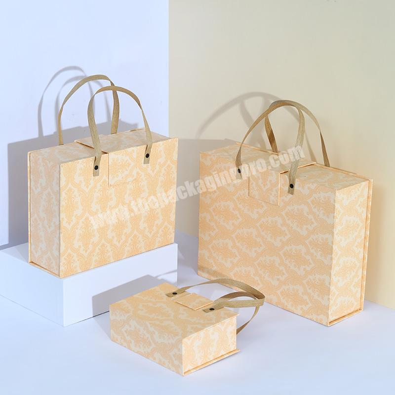 custom Wholesale Luxury Custom Wedding Packaging Box Large Cardboard Handheld Gift Wedding Packaging Box 